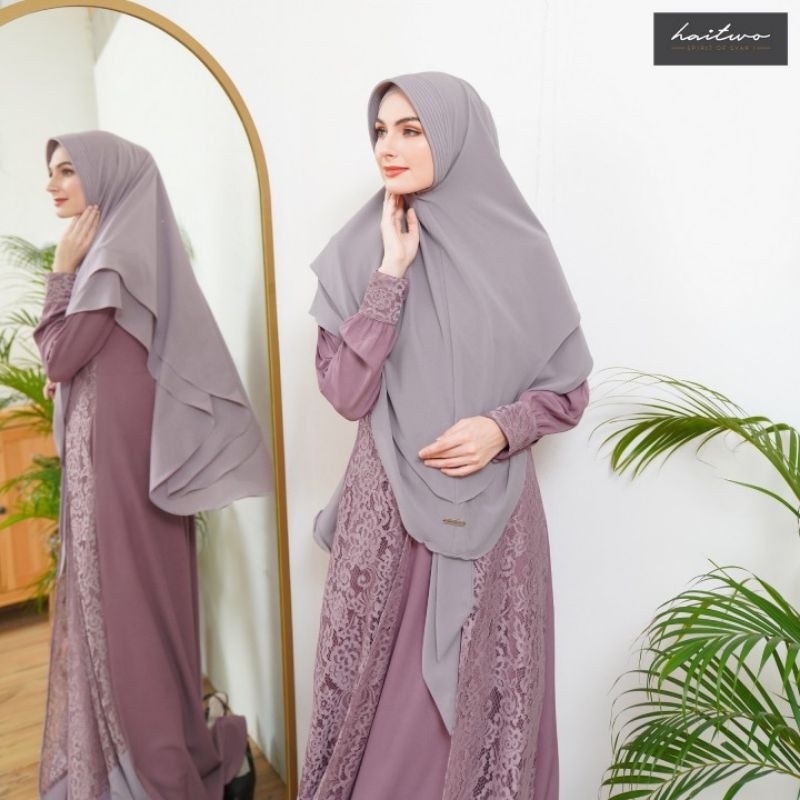 GAMIS SET SYARI HAITWO ASTER VEST 005