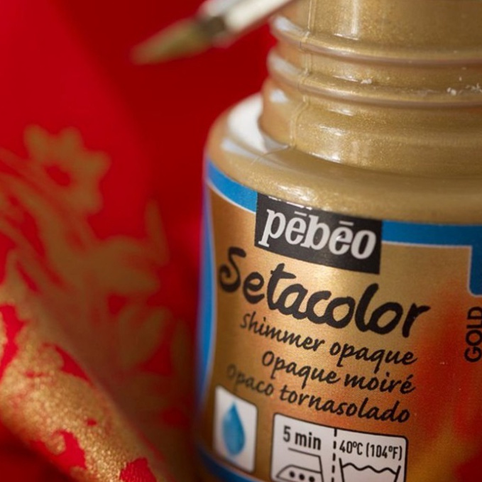 

KODE P53U Pebeo Setacolor Opaque Fabric Paint Shimmer Color Kain DIY
