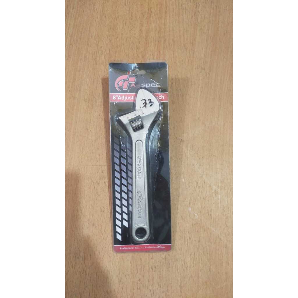 A-SPEC Kunci Inggris 8-10 inch (Besi/Crome)