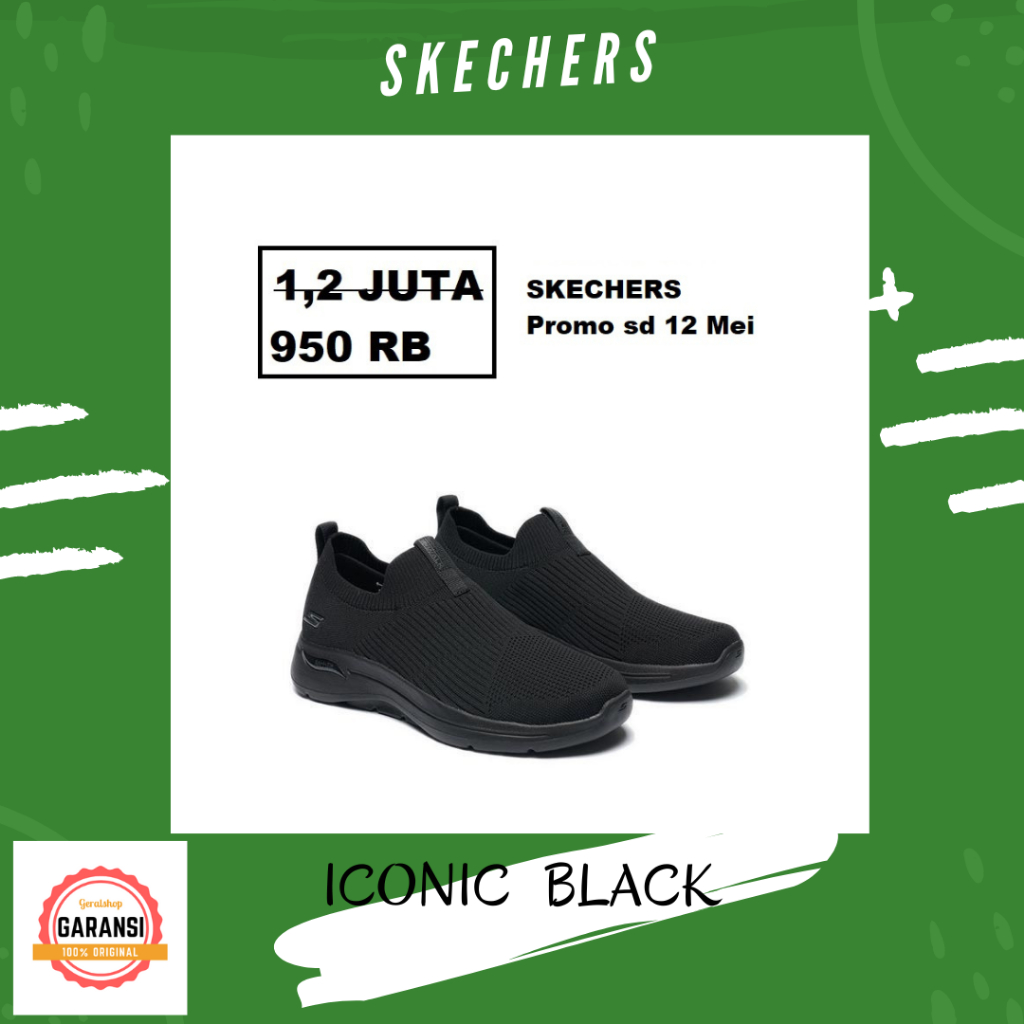 Sepatu skechers pria 100% original ICONIC