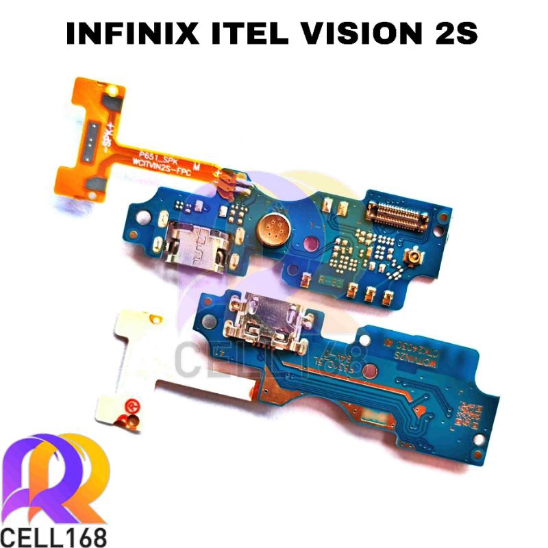 FLEXIBLE KONEKTOR CHARGER INFINIX ITEL VISION 2S PCB BOARD CAS MIC