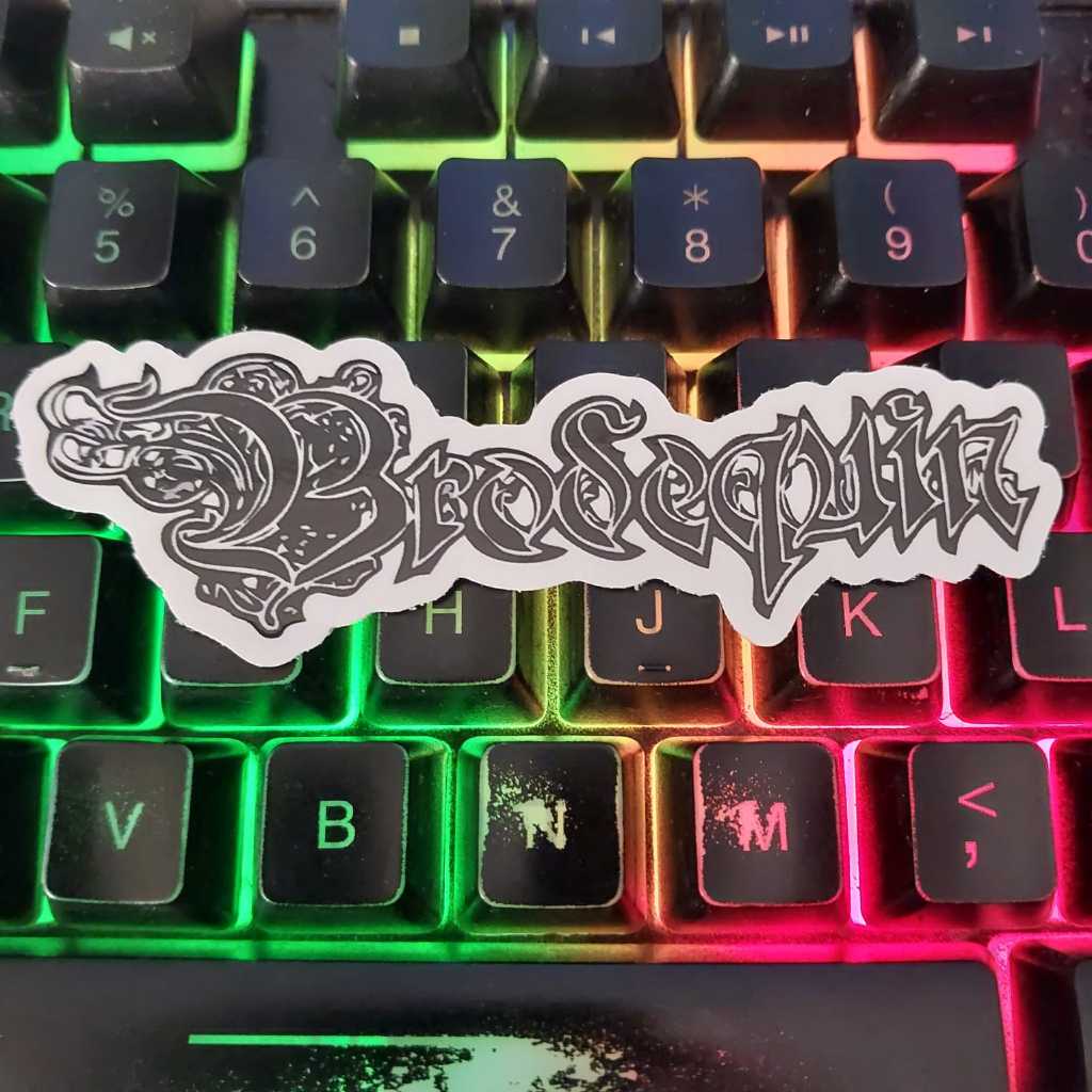 

Stiker Brodequin Logo - Sticker Band Death Metal - Stiker Cutting
