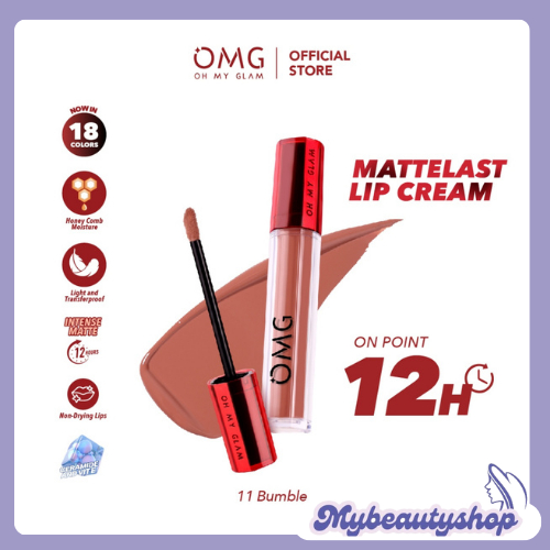 OMG Lip Cream 11 Bumble / Lip Cream Matte Dengan Warna Intense, Tahan Lama & Ringan