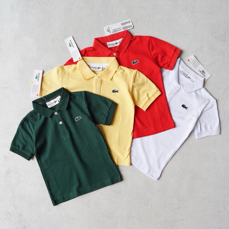Kaos Polo Lacoste Anak | Baju Atasan Polo Anak Laki Laki | Kaos Kerah Anak | Kemeja Kerah Polo Anak 