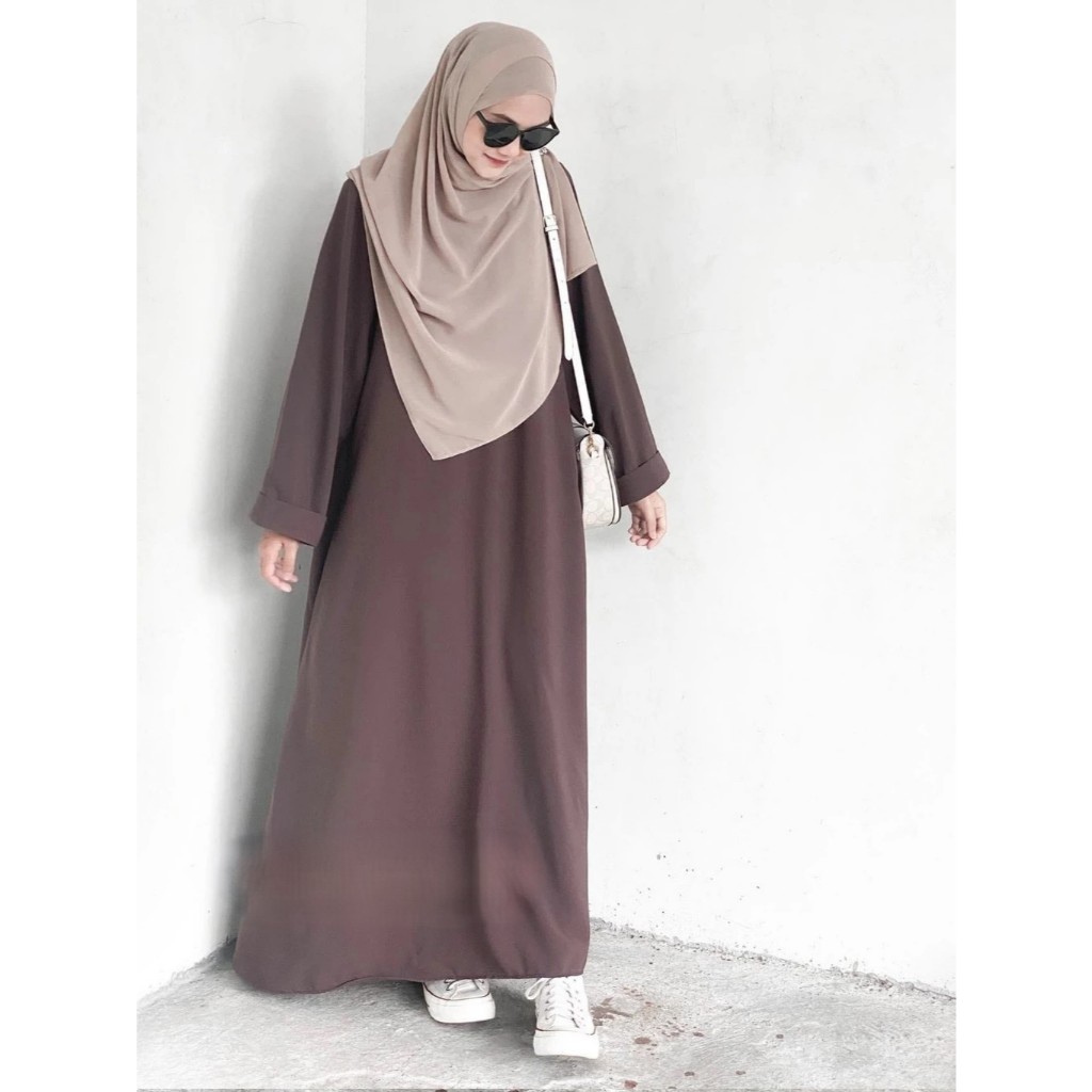 Gamis Abaya Turkey Malaya Set Polos Busui Set Pasmina Abaya tukey wanita muslim jumbo