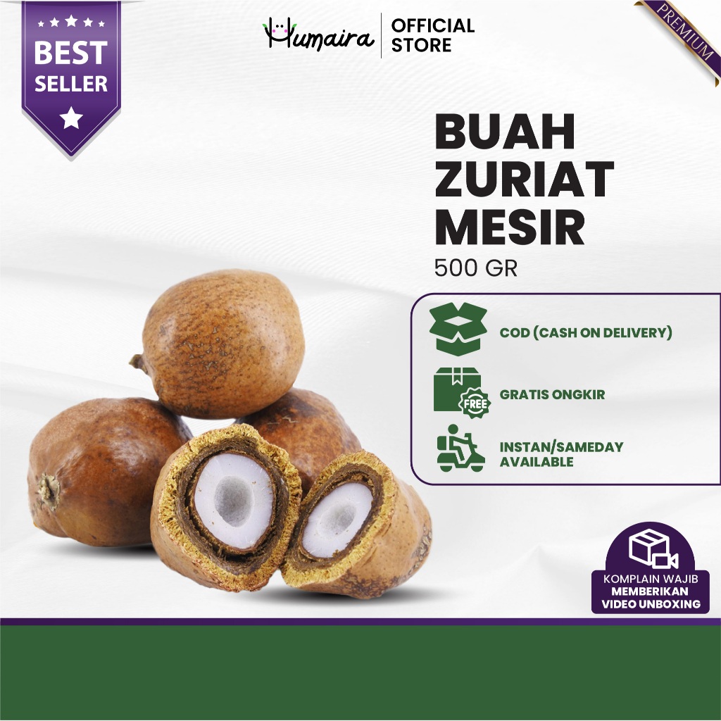 

Buah Zuriat Mesir 500 grams Original Promil Manjur