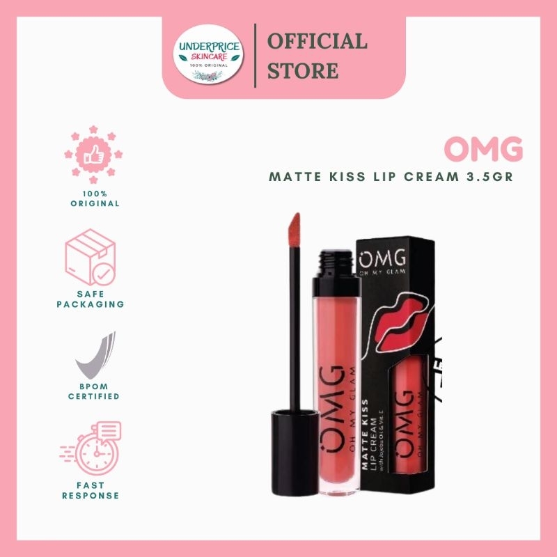 OMG Oh My Glam Matte Kiss Lip Cream 3.5gr