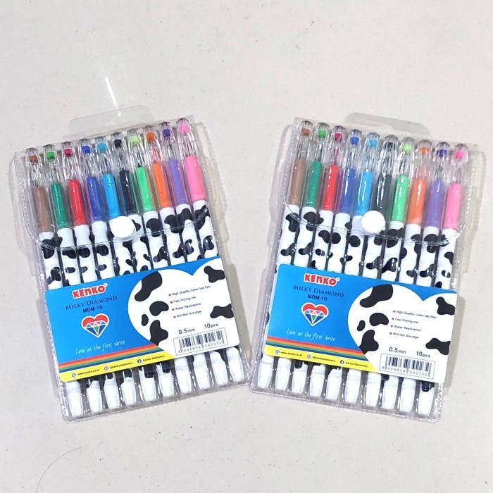 

[ SET ] Pulpen Warna Warni Gel Pen 0.5 MM Motif - Kenko MDM-10 MURAH!