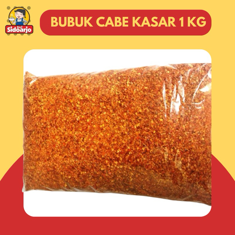 

Cabe Bubuk giling Kasar 1 Kg
