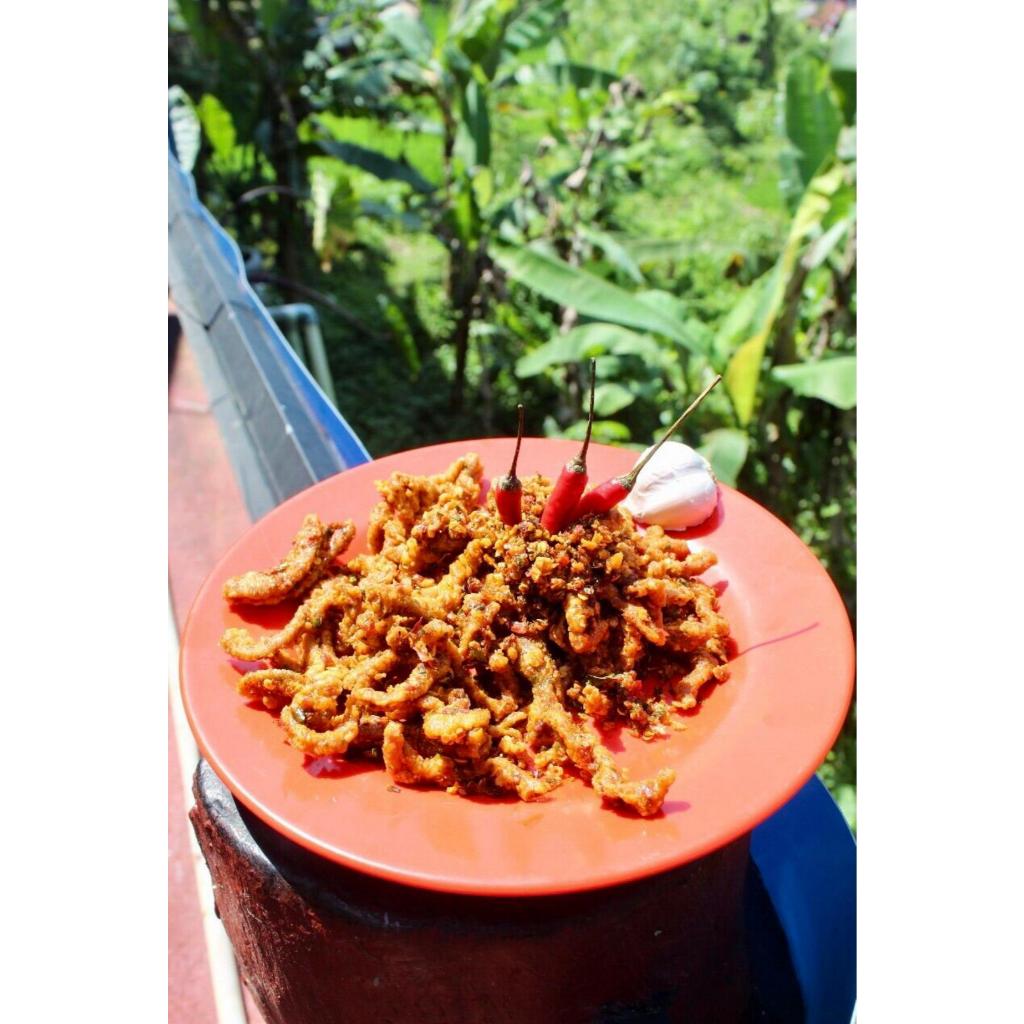 

(PROMO 250GR)USUS KRISPY PEDAS DAUN JERUK SPESIAL SIBUCIN