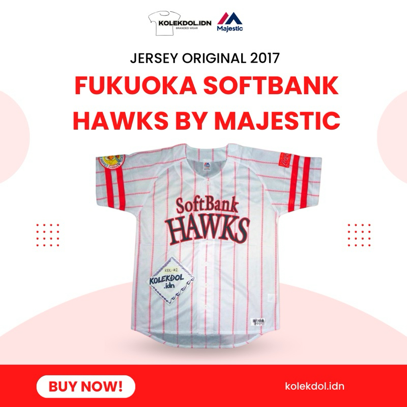 Jersey Original - 2017 Fukuoka Softbank Hawks by Majestic - KDL-2