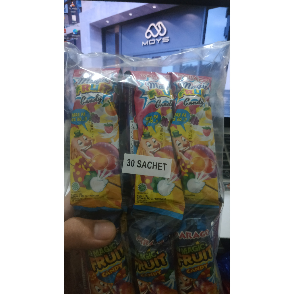 

MURAH - Permen Lollipop Parago Magic Fruit Candy 8 Gr 10 Pcs