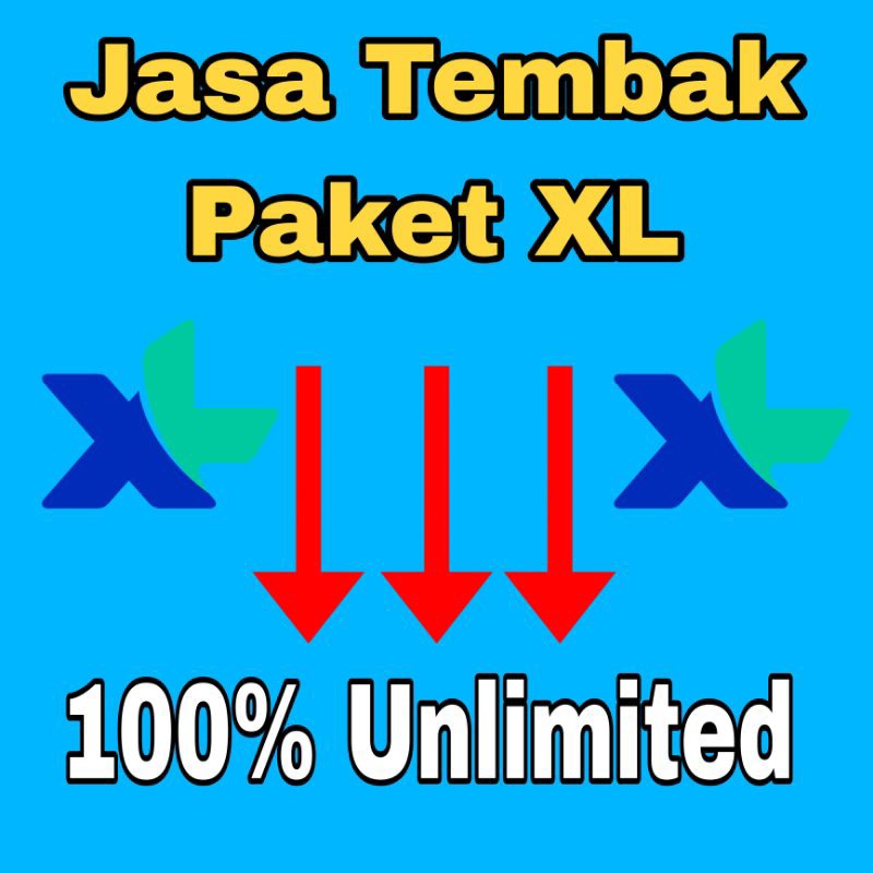 PROMO Jasa tembak paket XL 100% UNLIMITED Kuota