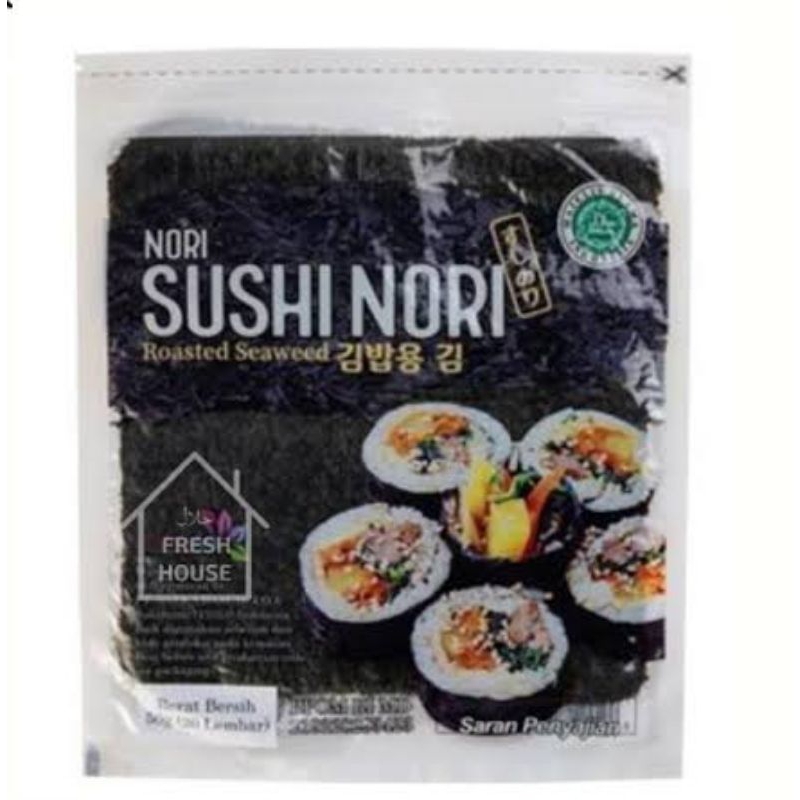 

Sushi Nori Sheet Gold 10 Lembar / Sushi Nori 20 Lembar dan Sushi Nori 50 lembar / Sushi Roasted Rumput Laut Halal MUI / Nori Sushi Gulung