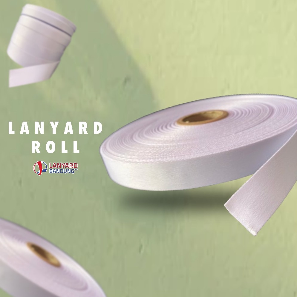 

KODE B4K8 bahan tali tissu 2cm roll sublim tali lanyard idcard sublimasi bahan baku lanyard printing