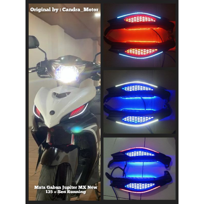Lampu Mata Gaban Jupiter MX New 135 + Sen Running (Gratis Flasher)