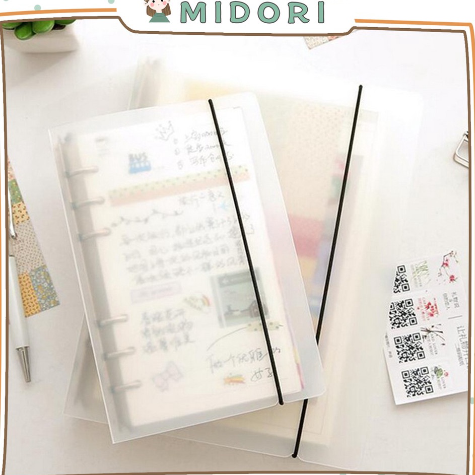 

Pasti Irit MIDORI Buku Binder A5 A6 A7 Dove Cover Binder Notebook E14