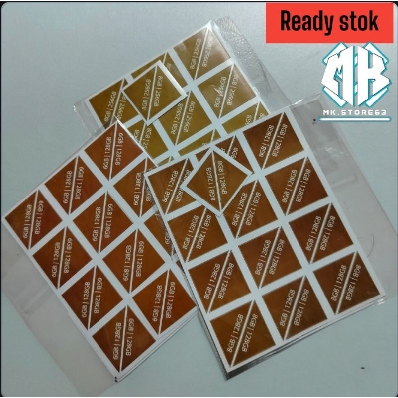 

STIKER SEGEL RAM | STIKER DUS BELAKANG HP ISI 25 PCS - SIAP KIRIM