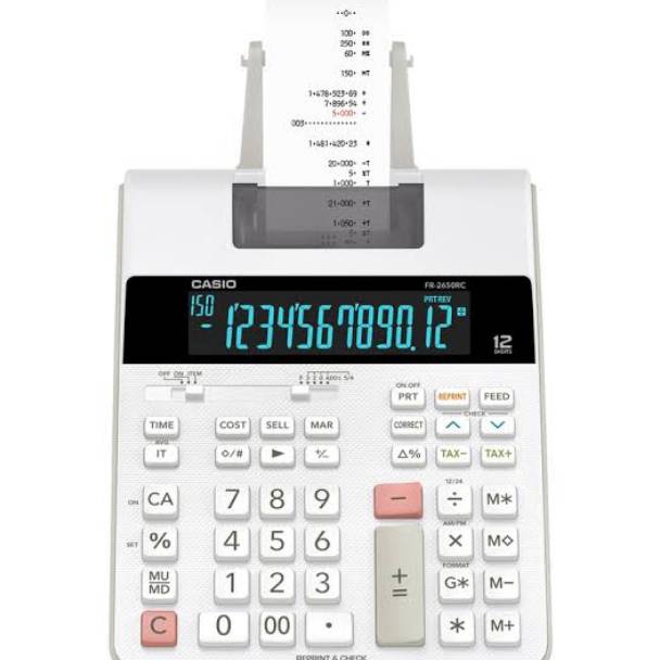 

KODE L53J CASIO FR265RC KALKULATOR PRINTING 265 RC CALCULATOR PRINT