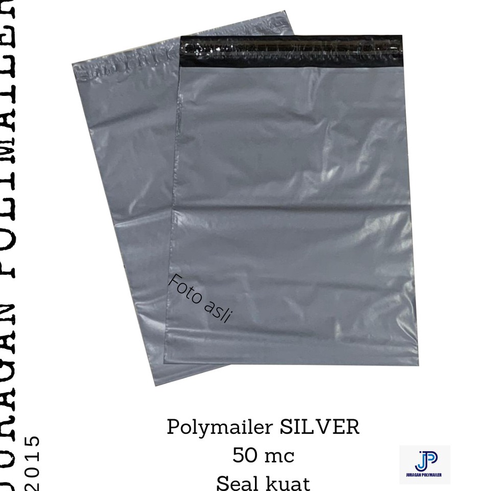 

Lebih Istimewa STD5 2x3 cm Silver Amplop Plastik Polymailer Isi 1 Lembar