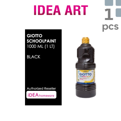 

First Now Giotto School Paint Black Hitam 1 ml Cat Air Poster Lukis Super Washable 1 L