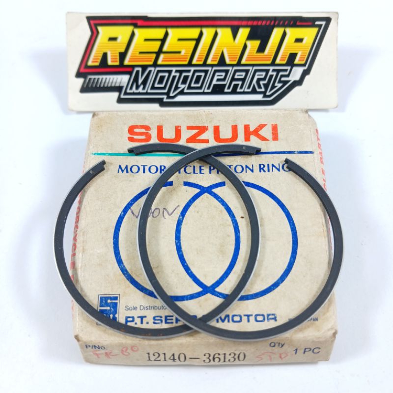 Ring Piston Seher Suzuki FR80 FR 80 Oversize Os Std Standar 12140-36130