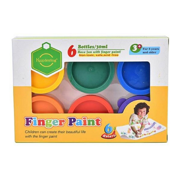 

Hadir Khusus Mainan Anak Cat Lukis Washable Finger Paint isi 6 x 3ml