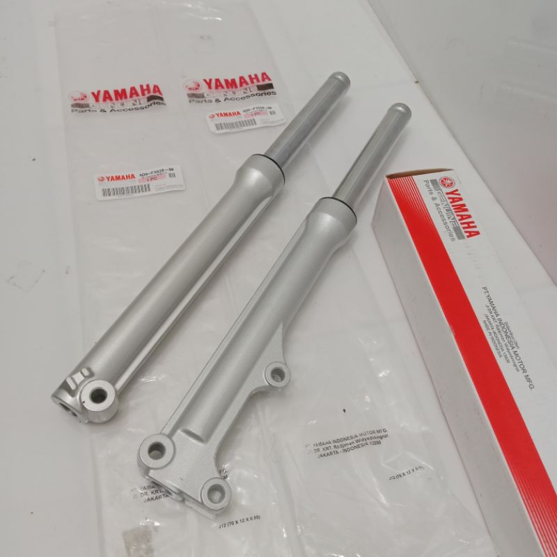 shock depan Mio soul GT Mio soul GT komplit silver