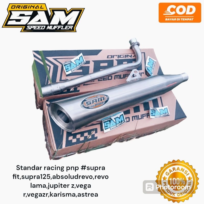 knalpot standar racing supra125, supra fit, karisma, jupiter, astrea, revo absolud, blade110, smash1