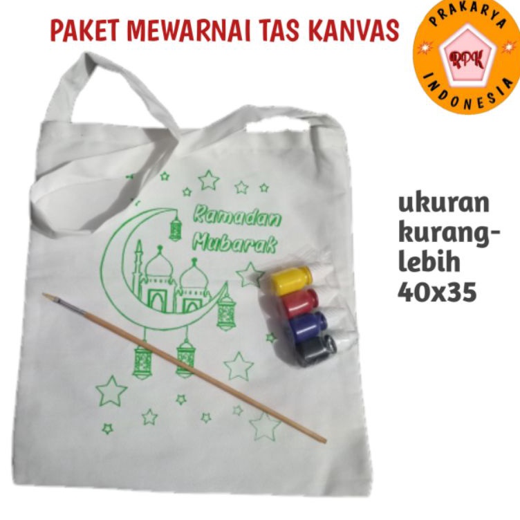 Promo Update  Tas Kanvas lukis paket mewarnai