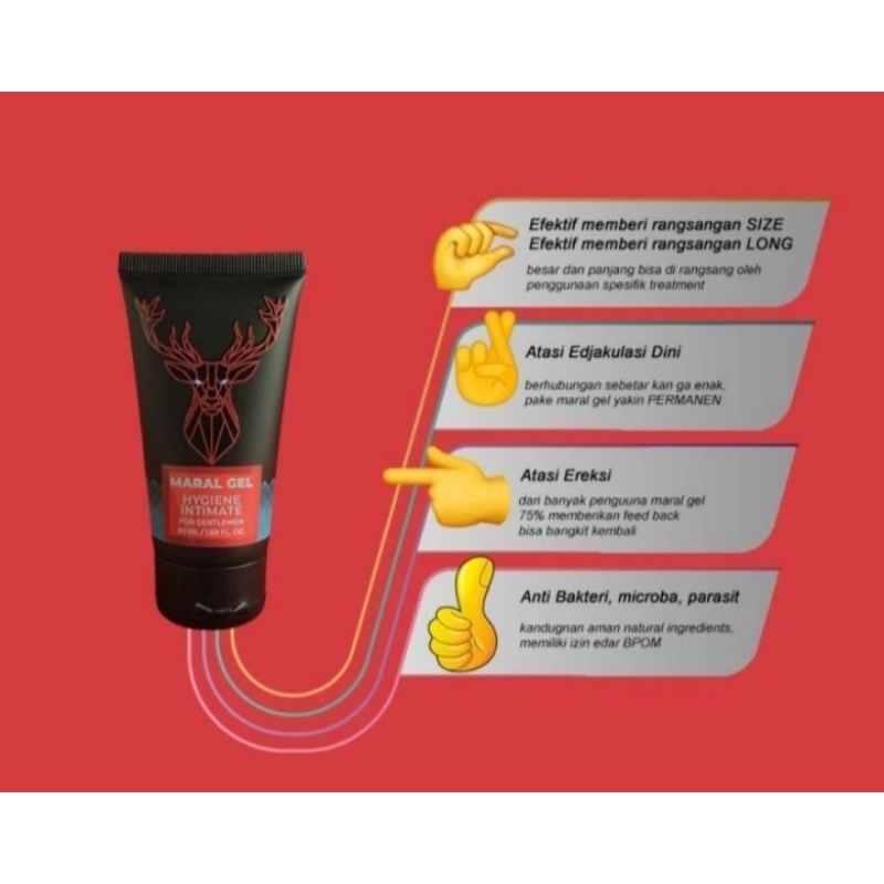 Terlaris Maral Gel Gentle Men bergaransi resmi Bpom