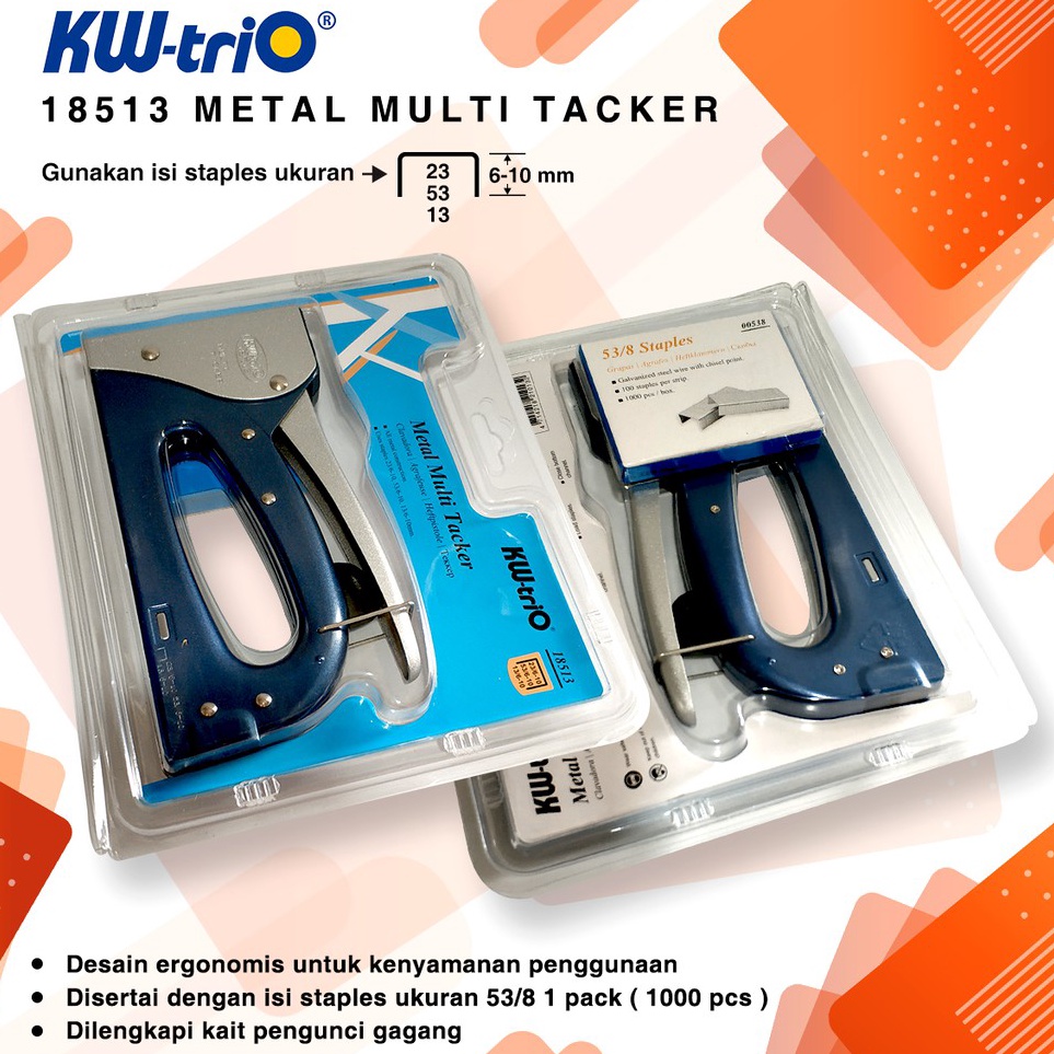 

Borong Stock Stapler Tembak Guntacker tekker KwTrio 85136 18513 Tacker BONUS ISI6