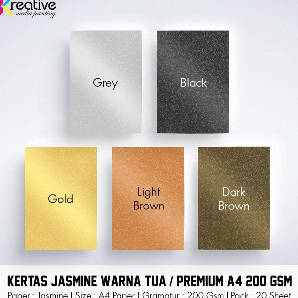 

Dijamin Irit Karton Jasmine Tua Premium A4 2 Gsm 1 Pack 2 lbr