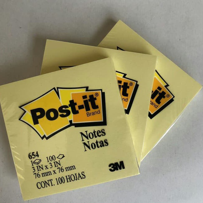 

Ready Murah Post it Stick Note 654 merk 3M