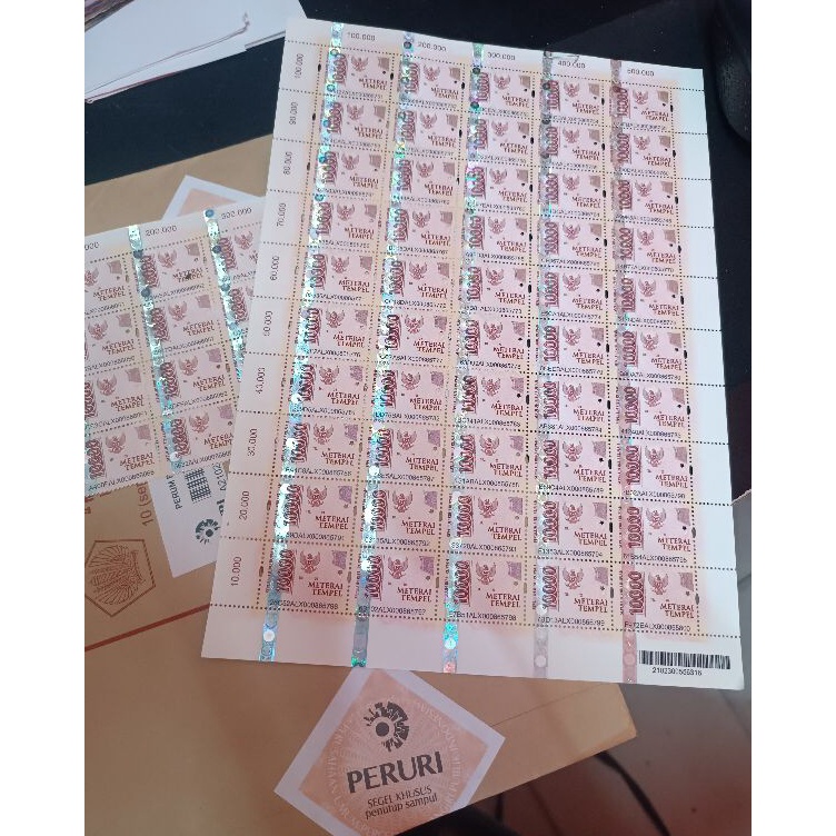 

Serbu Baru Materai Tempel 1 Materai sepuluh Ribu Rupaih Matre 1 ribu materai tempel