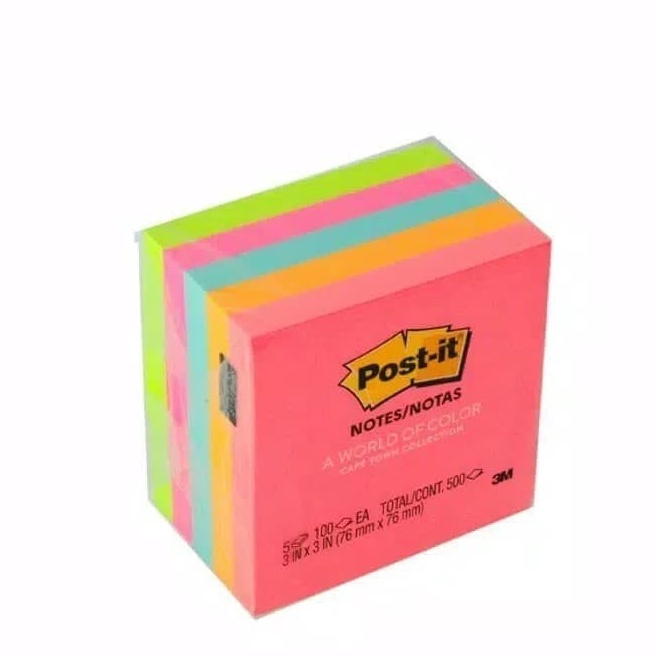 

Lebih Populer Postit Notes 3M 654 Color isi 5 pad