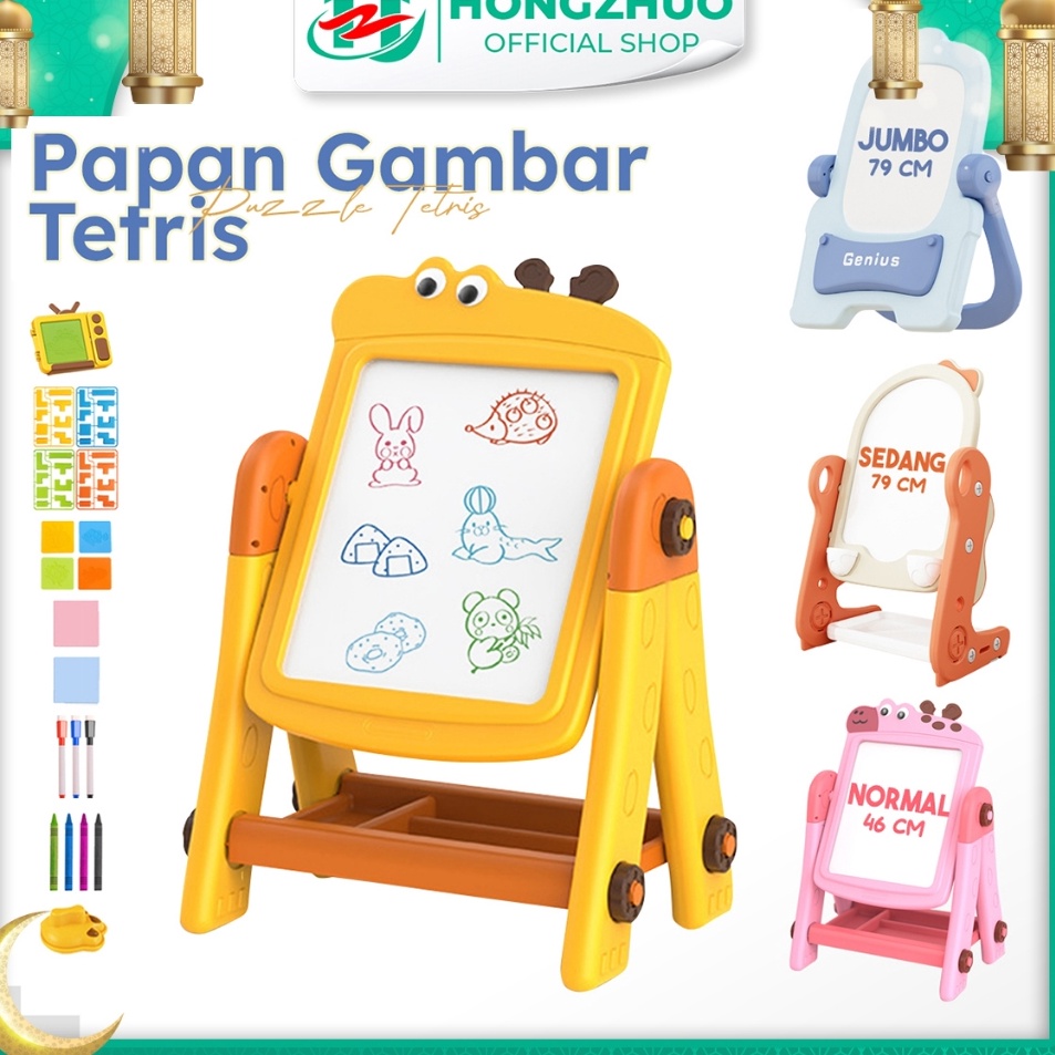 

Get Bonus Hongzhuo Drawing Board Papan Tulis Belajar Adjustable Premium Quality Bonus Magnet Learning Board Education dan Spidol