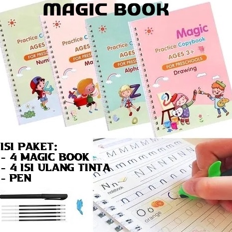 

Serbu Puas Terbaru Magicbook invisible ink Buku Belajar Menulis Menggambar dan Berhitung