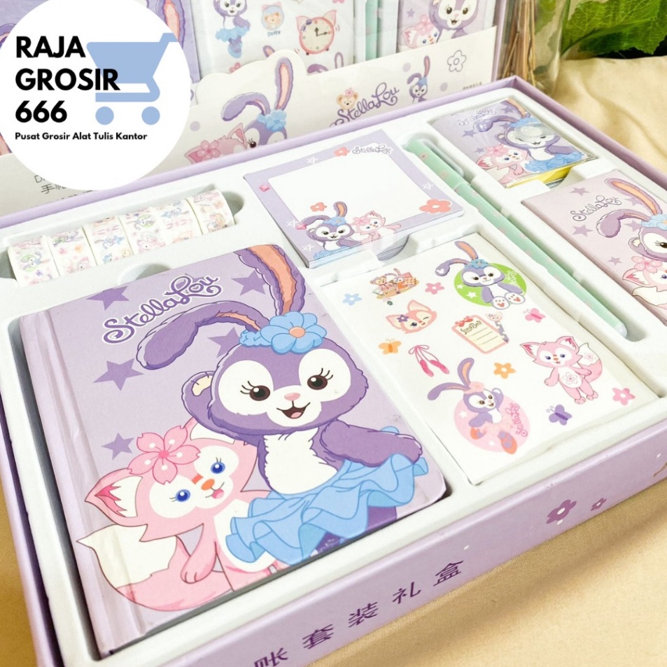 

Super Produk Paket jurnal 7 in 1 duffy cat journal kartun souvernir termurah kado unik lucu