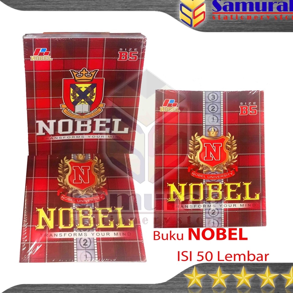 

Top Grade Buku Tulis Nobel Isi 5 Lembar Buku Ukuran Boxy Campuss B5 5 Lbr Per Pak isi 1 Buku