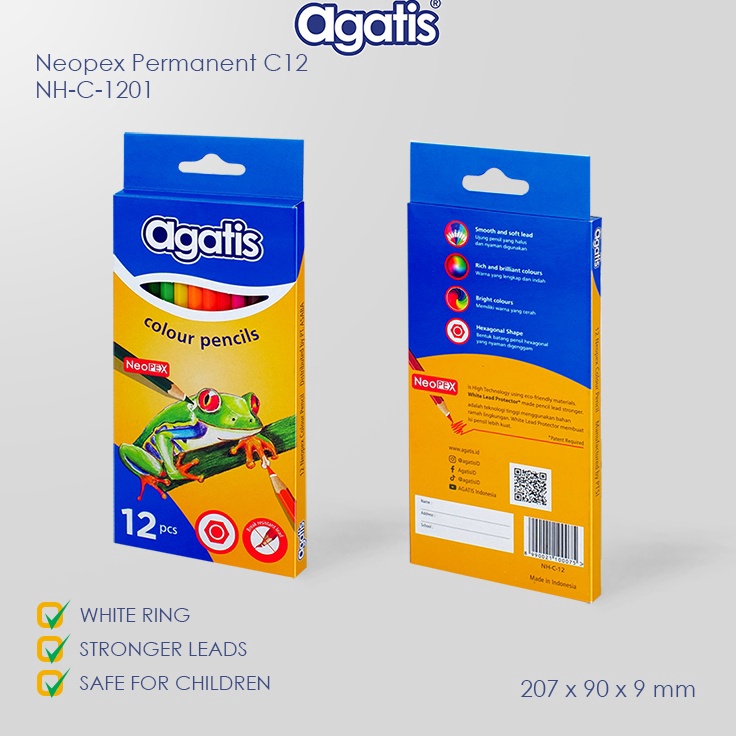 

Update Khusus Agatis Pensil Warna Neopex Eco Hexagonal 12 Warna