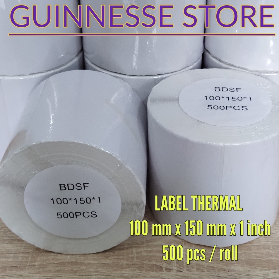

Pabrik Resmi Label Thermal Sticker Thermal Stiker Thermal Kertas Thernal 1 x 15 x 1 isi 5 pcs per roll