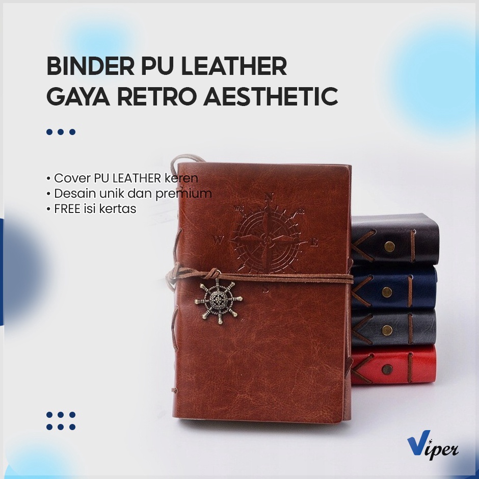 

Harga Minggu Ini Buku Catatan Notebook A5 A6 Buku Diary Aesthetic Gaya Retro Binder Unik Cover Kulit PU Leather