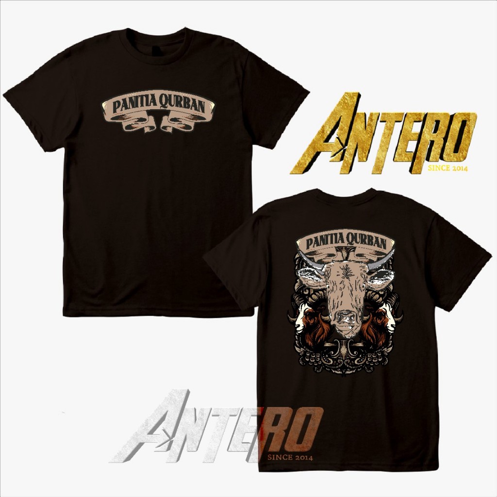 Kaos Distro idul adha panitia qurban sapi dewasa dan anak