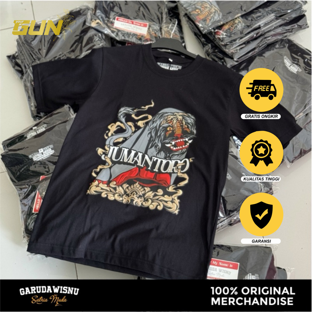 Kaos Baju JUMANTORO ORIGINAL 100% GWSM GARUDA WISNU SATRIA MUDA / Kaos Kata Kata / Kaos Pria Wanita