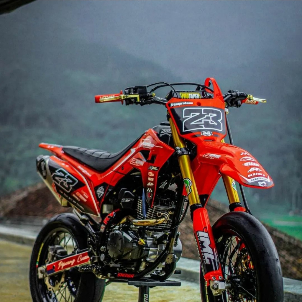 Decal Dekal Stiker Sticer Kawasaki Klx Bf Gordon Crf Supermoto Trabas Bagus