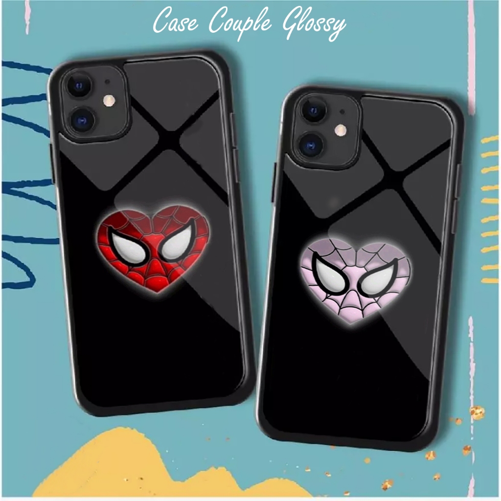 Hard Case 2D Glossy Couple SPIDERMAN & SPIDERWOMEN Cocok Untuk All Type hp...