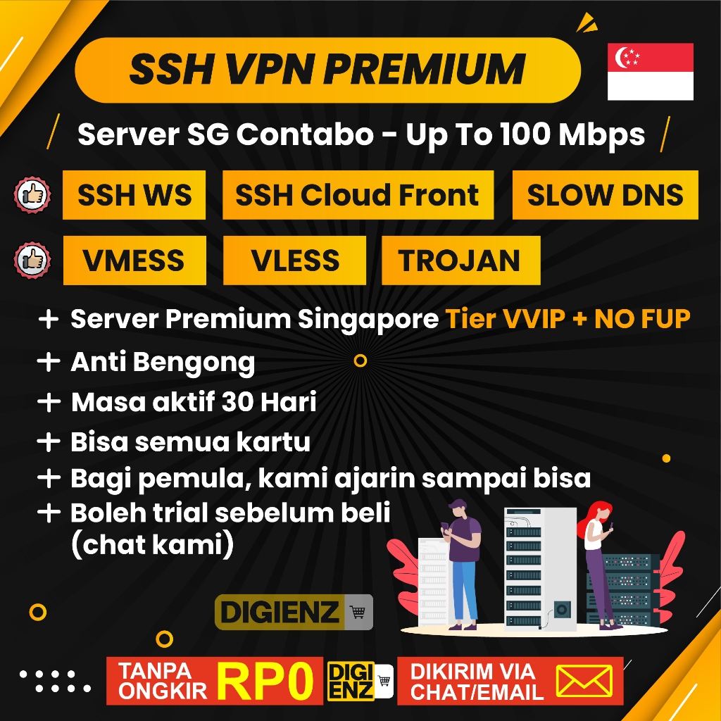 Akun Premium VPN SSH SG 30 Hari