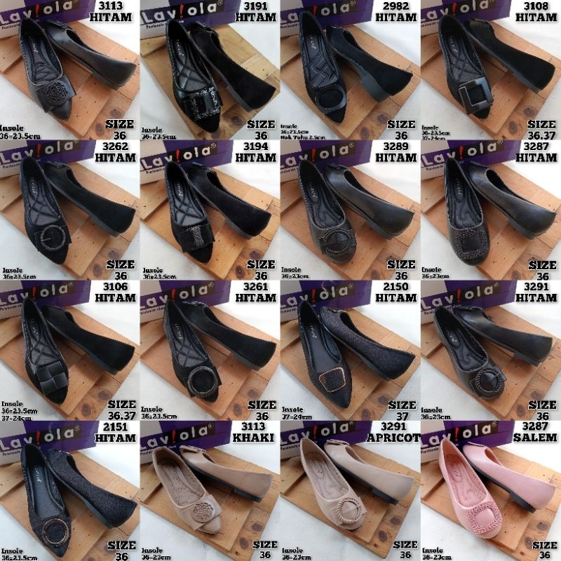 SEPATU FLATSHOES WANITA ORIGINAL LAVIOLA