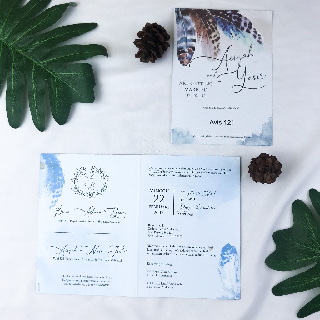 undangan elegant avis 121
